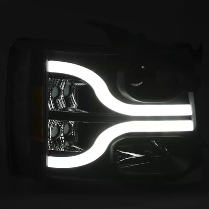 Projector Headlights LED DRL for Chevy Silverado 1500 2500HD 3500 HD (2007–2013)