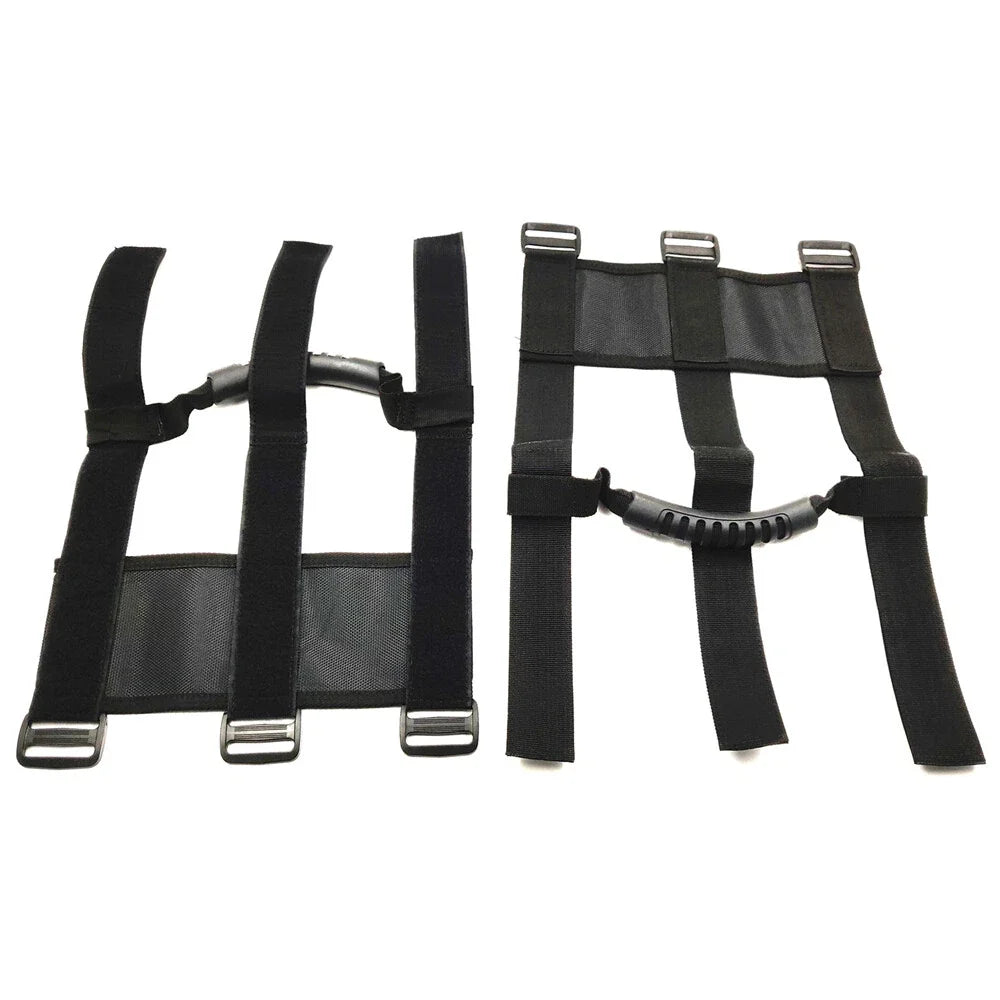 ATV & UTV Roll Bar Adjustable Grab Handle Straps - Universal Fit