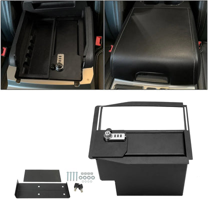 Center Console Lock Safe for F150 (2015–2020) & F250/F350 (2017–2022)