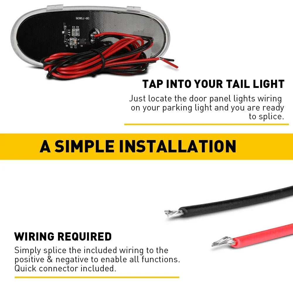 LED Rear Door Lights for Dodge Ram, Durango, Aspen 2002-2009