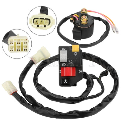 Handlebar Kill Switch with Starter Relay for Honda Sportrax 400EX 1999-2004