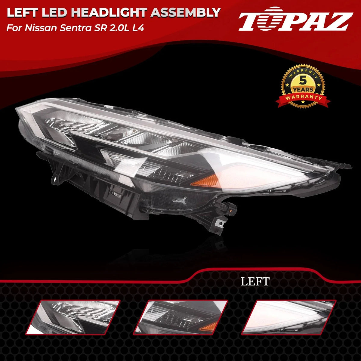 LED Headlight Assembly for Nissan Sentra SR (2020–2023)