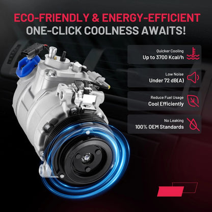 2010-2015 BMW 760Li 6.0L & 2010-2017 550i GT xDrive AC Compressor