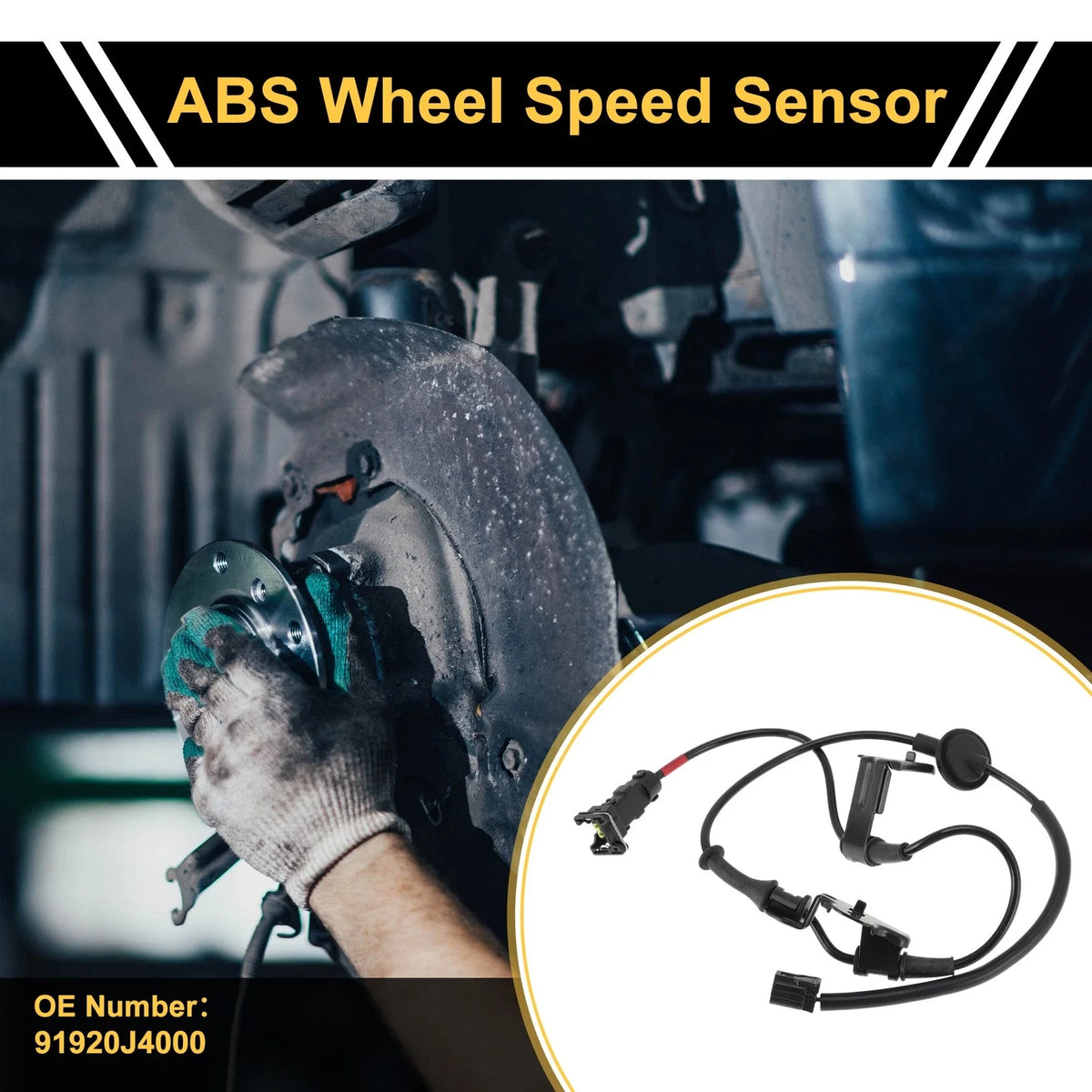 ABS Wheel Speed Sensor No. 91920J4000 for Kia Celesta (2016) Rear Left