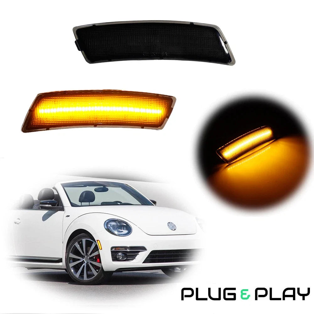 LED Front Bumper Side Marker Signal Lights for Volkswagen Tiguan (2018–2023)
