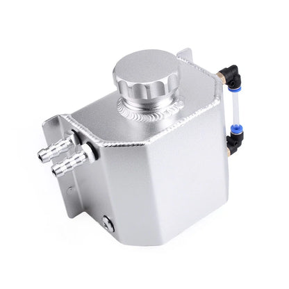 1L Aluminum Oil Catch Can Reservoir Tank with Drain Plug for Universal Fit
