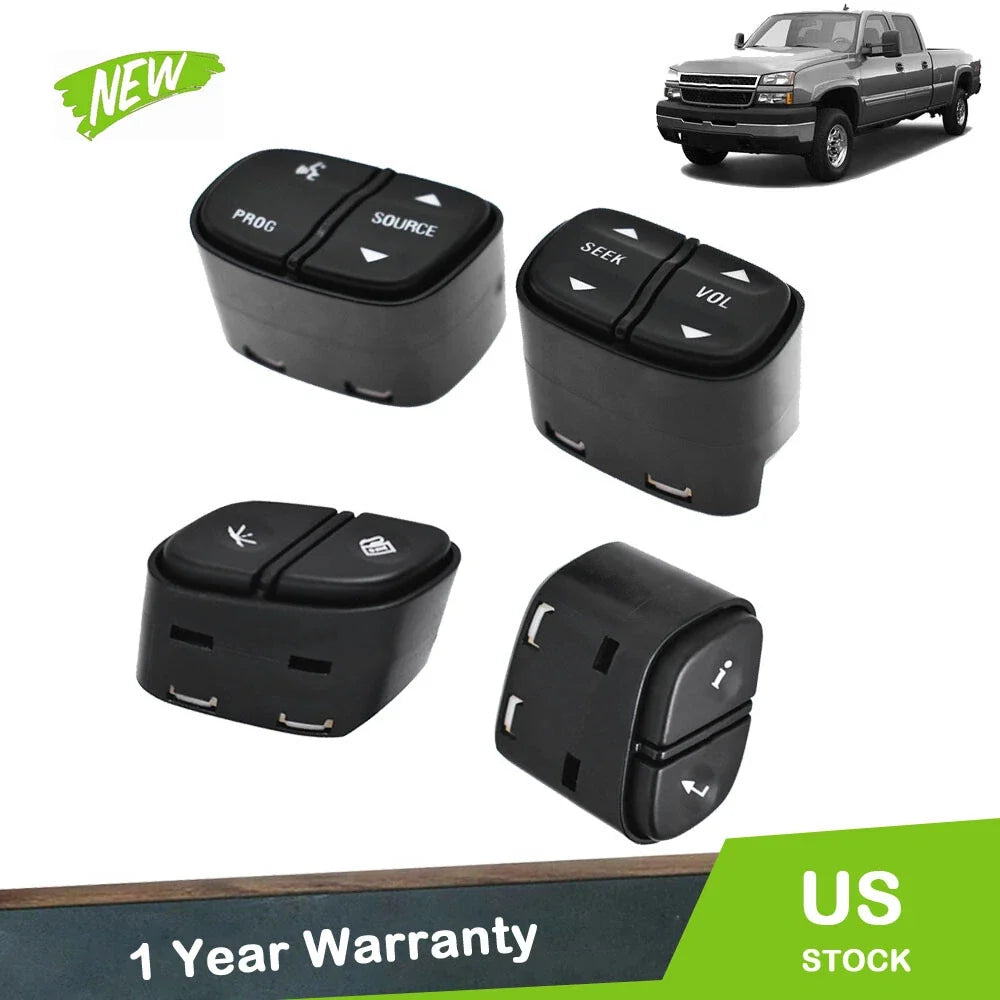 Steering Wheel Volume Control Switches - 4X LED for GMC Silverado