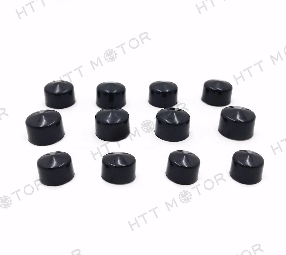 12 Piece Black Cap Dress Kit for Harley Dyna & Softail (1999–2006)