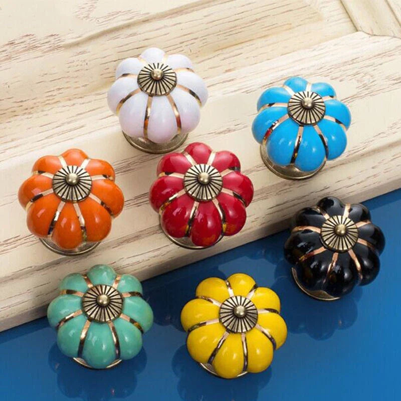 Ceramic Cabinet Knob Pull Handle for Kitchen Drawer