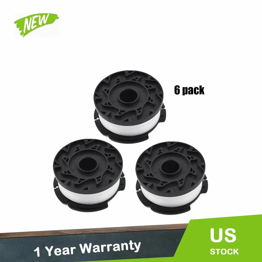 6 Pack Trimmer Spools for Black+Decker GH900 (Year Range Not Specified)