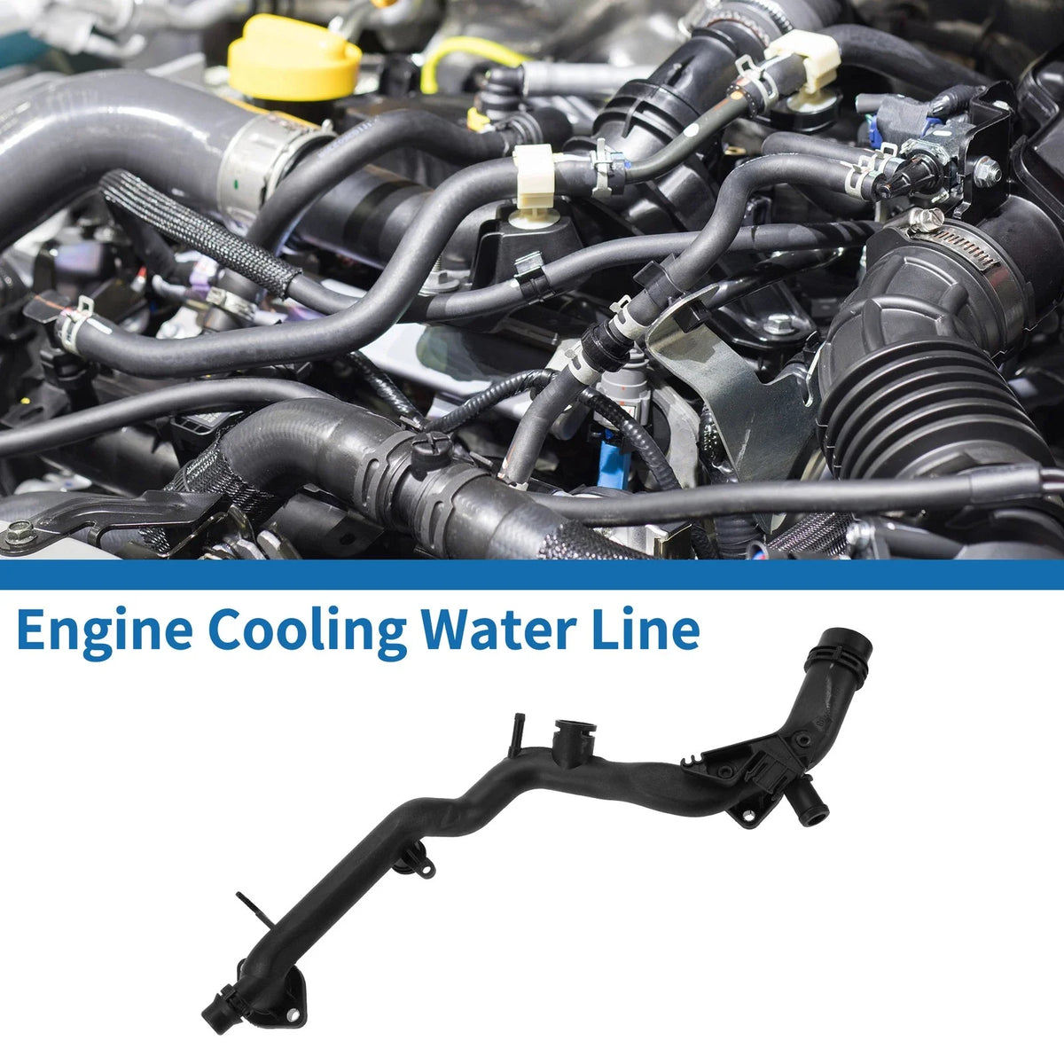 Engine Cooling Water Line for Audi Q5 S5 (2013–2017) No. 06E121045BB/06E121045AA