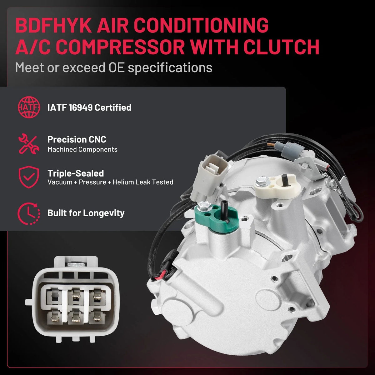A/C Compressor 883204812084 CO10855C for RX350 2007-2009