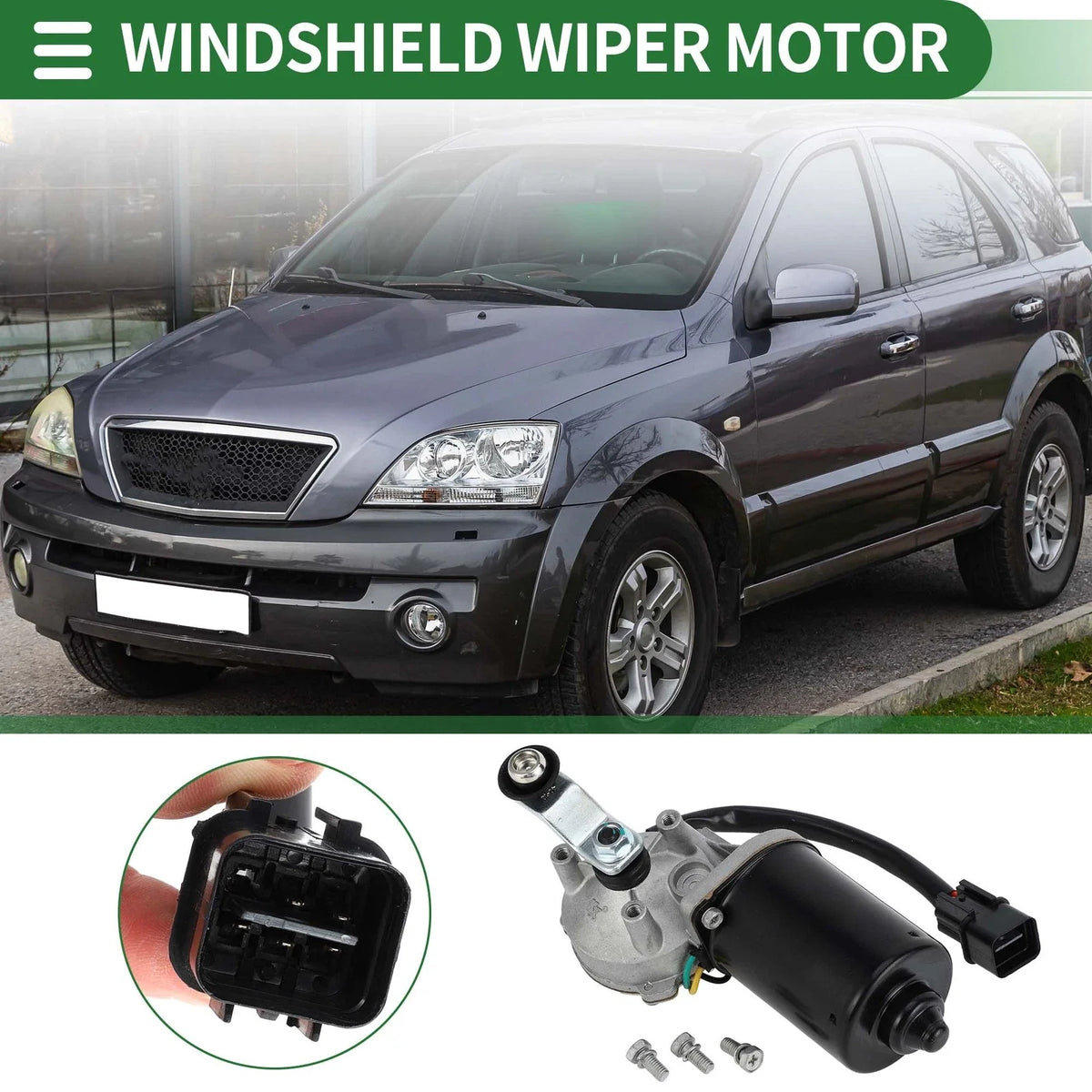 Front Windshield Wiper Motor for Kia Sorento (2003–2009) No. 981103E000/85-4464