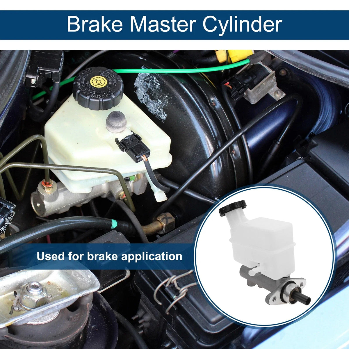 Brake Master Cylinder with Reservoir No. 585102E500 for Hyundai Tucson (2005–2007)