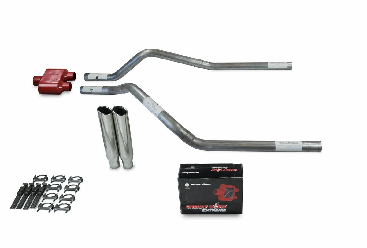 Dual Exhaust Kit for GMC Jimmy (1992–1994) - 2.5" Clamp on Tips