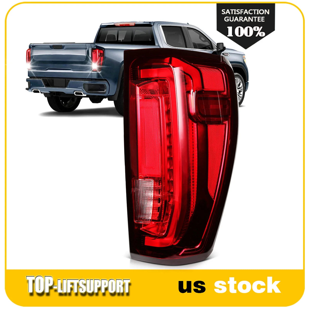 Full LED Tail Light Assembly for GMC Sierra 1500 2500 3500 (2019–2024)