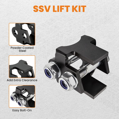 4x 2" Lift Brackets for 2016-2019 Can-Am Defender XMR