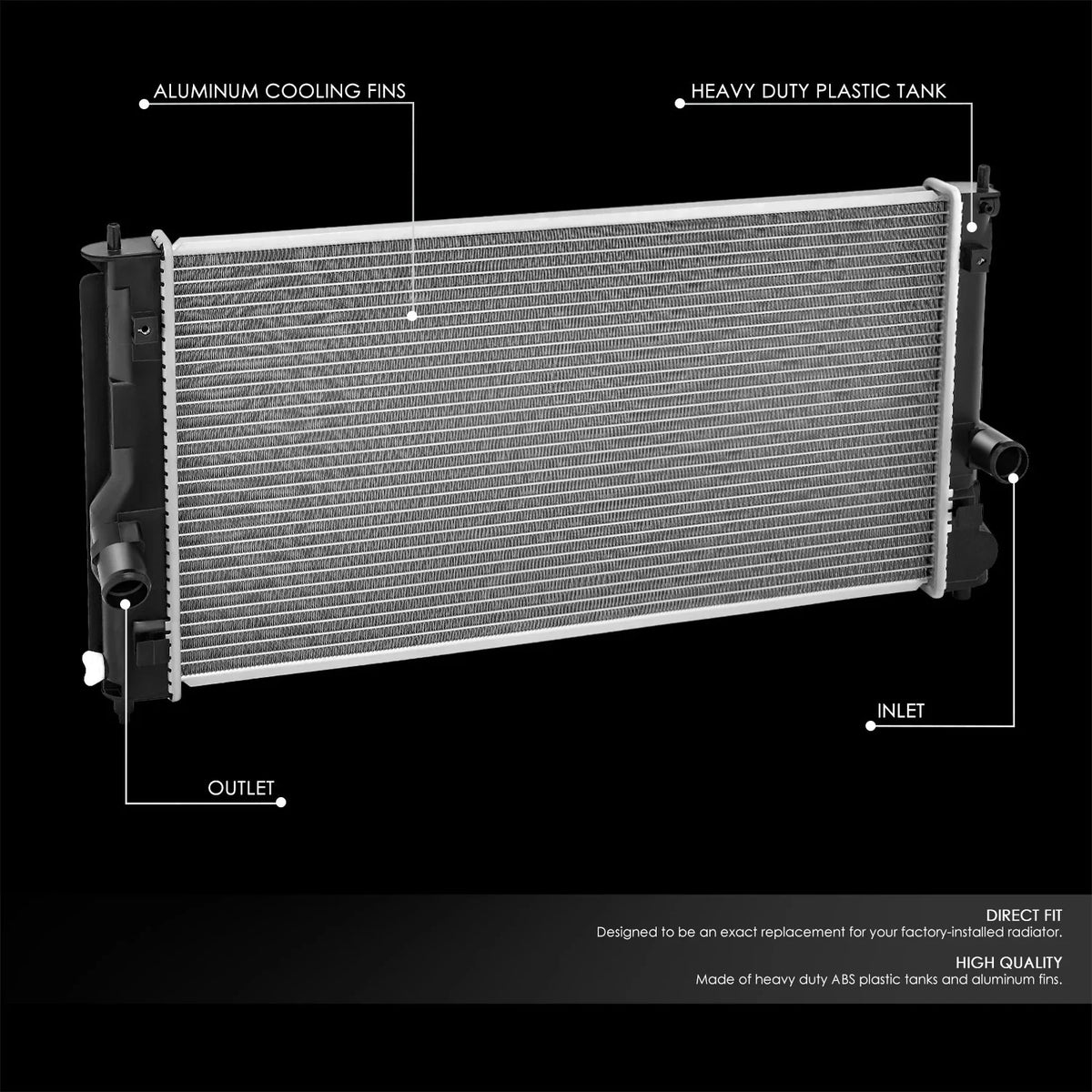 Aluminum Radiator for Toyota MR2 Spyder (2000–2006) DPI2358