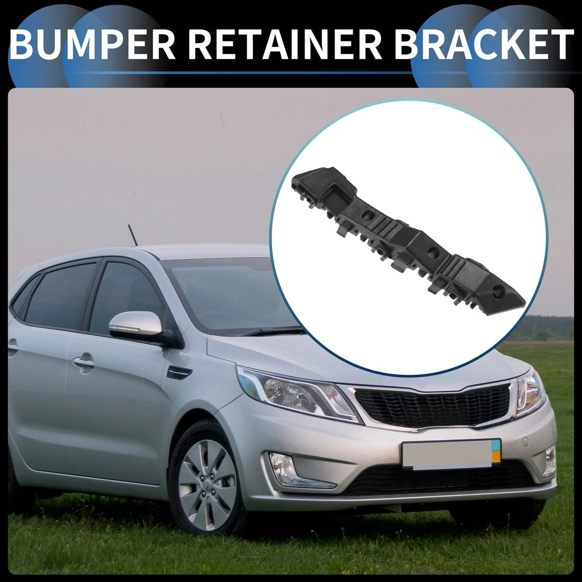 1pc Right Front Bumper Retainer Bracket No. 86514H9000 for Hyundai Elantra (2021–2023)