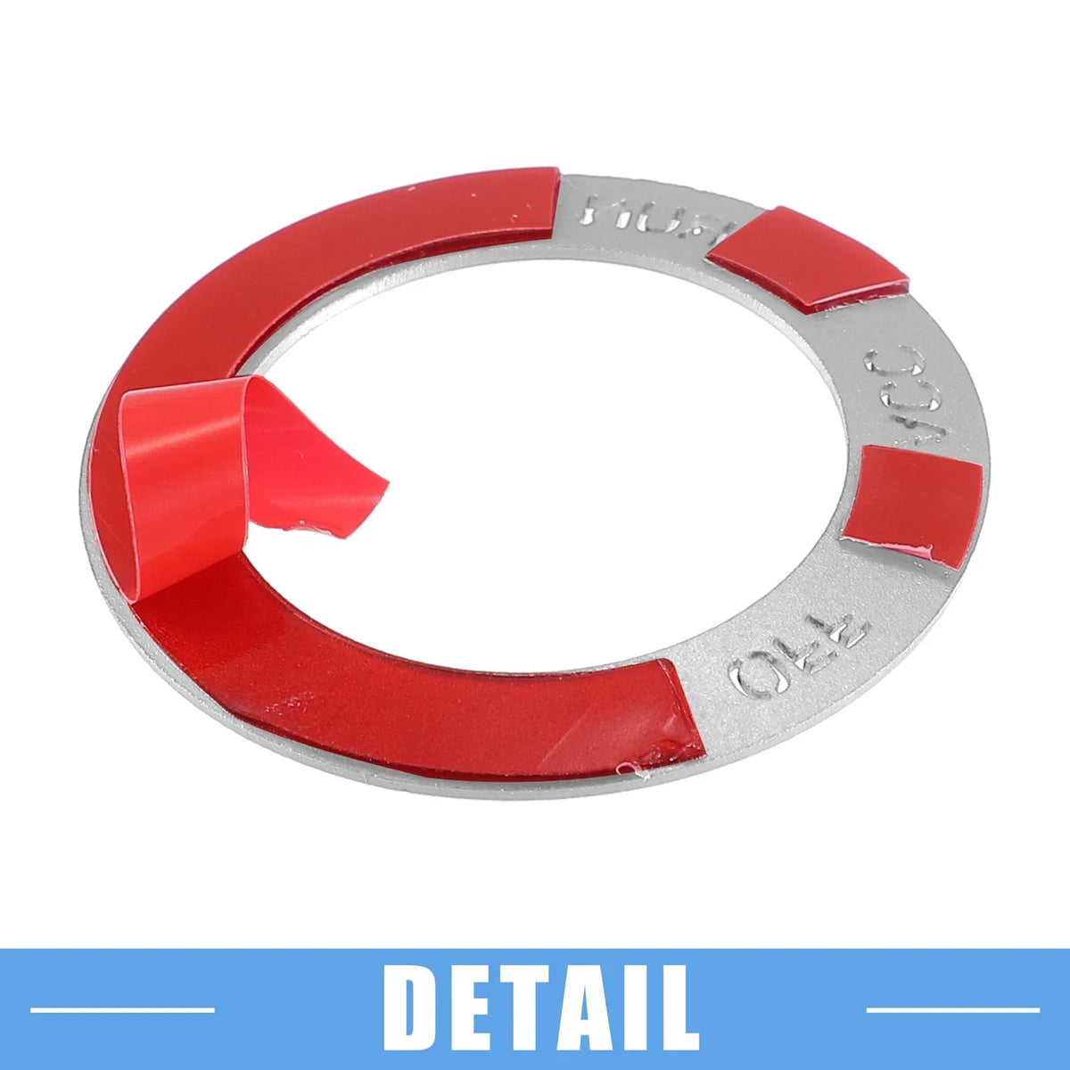 Start Button Sticker for Dodge Challenger Charger - Aluminum Silver Finish