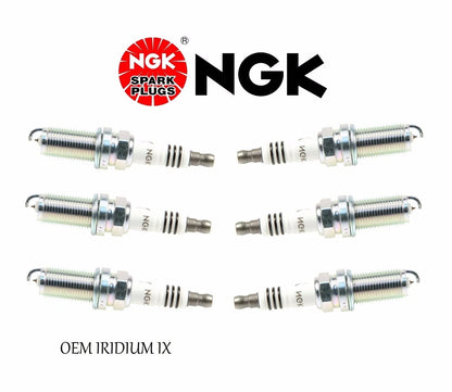 Set of 6 OEM Iridium IX Spark Plugs LFR5AIX-11 for 350Z 2003-2009