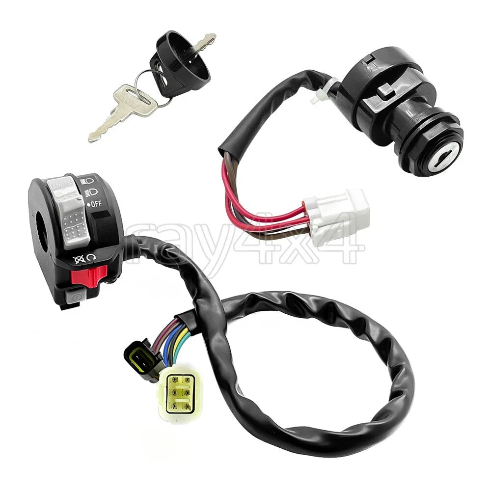Start Stop Headlight Switch & Ignition Key Switch for Yamaha YFZ450 (2004–2005)
