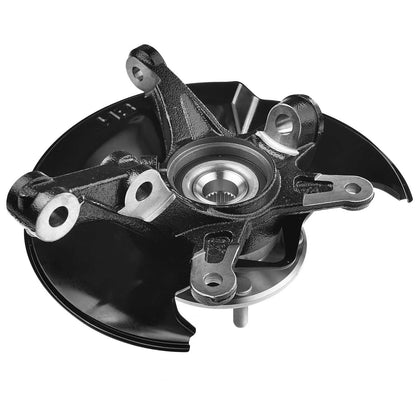 Pair of Front Hub Bearings & Steering Knuckles for 2006-2011 Honda Civic