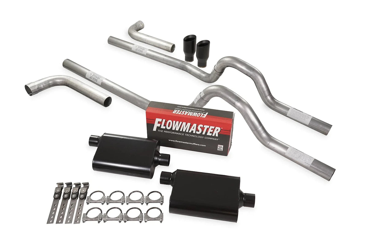 Dual Exhaust Kit for 1962–1966 Ford F-Series 3" Flowmaster Super 44 Side Exit