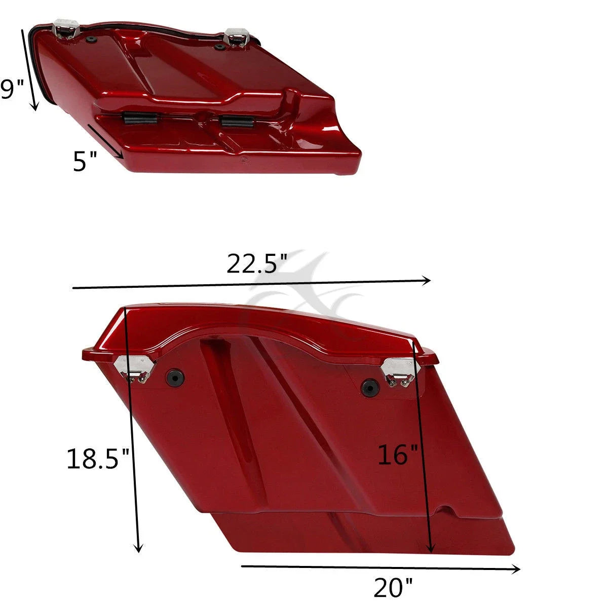 5" Stretched Saddlebags Hard for Harley Softail 1984-2017