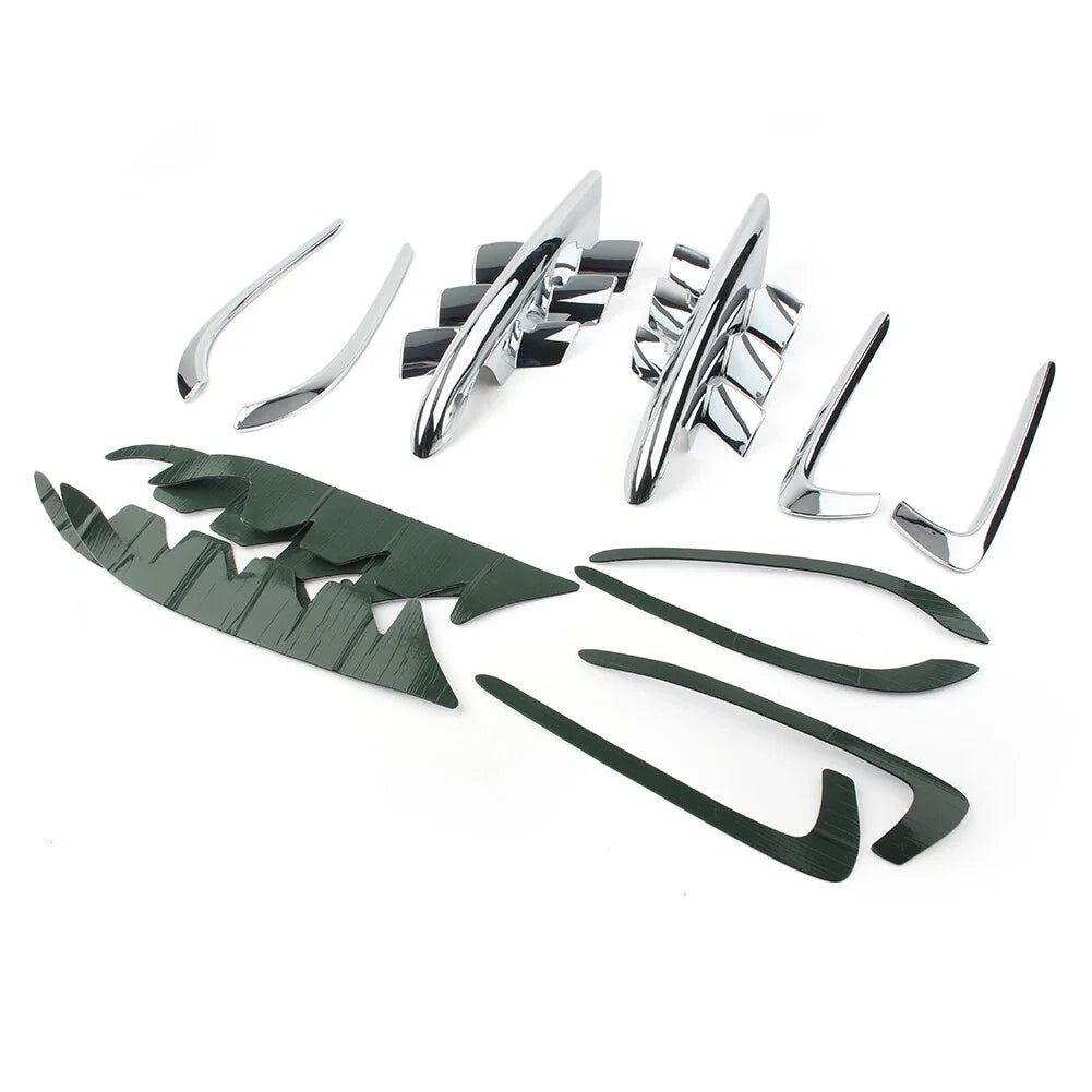 Set of 2 Chrome Fairing Premier Shark Gills for Honda Goldwing GL1800 (2001–2011)