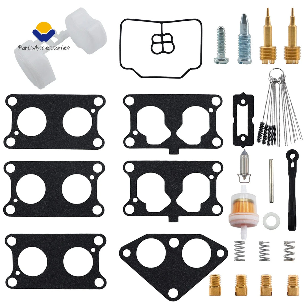 Carburetor Rebuild Kit Float for Kawasaki Mule 3000 3010 3020 (2001–2008)