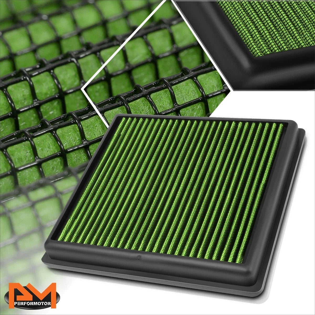 Air Filter Panel High Flow Reusable for VW Golf/Polo/Jetta 1.6L 2014-2017
