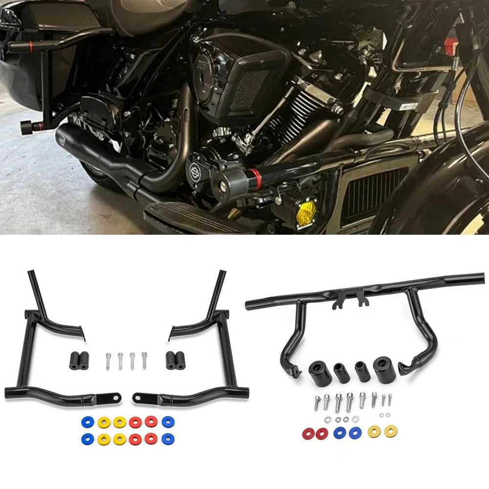 Engine Guard Saddlebag Guards for Touring Harley (2014–Present)