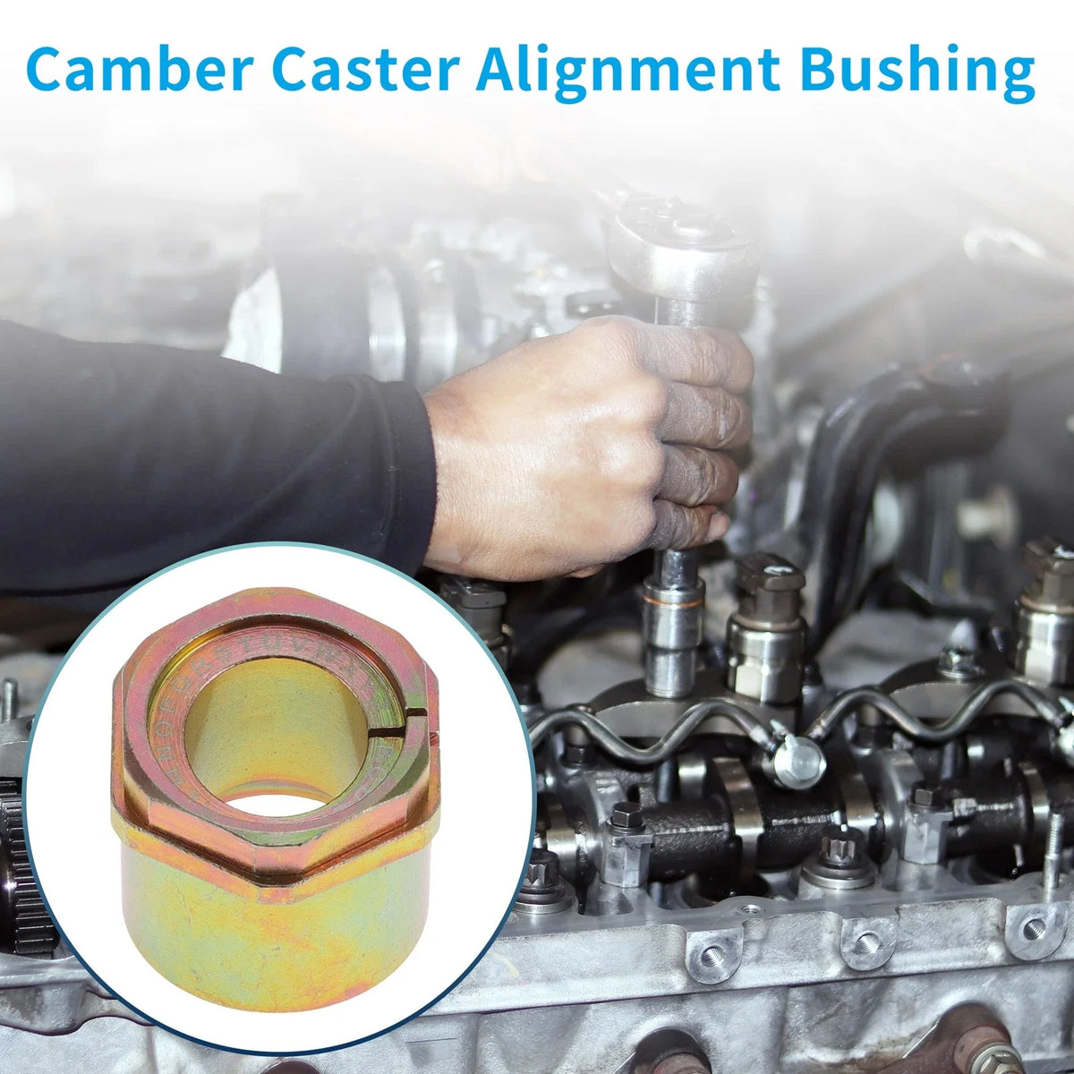 1 Pc Camber Caster Alignment Bushing for Ford Bronco 2WD (1989–1990)