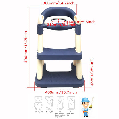Toddler Potty Training Seat Ladder for Toilet (Infant Kid)