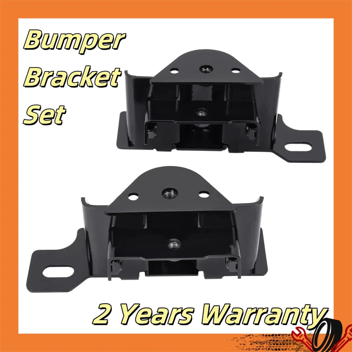 Set of 2 Front Bumper Brackets for Silverado Sierra 1500 (2003–2007)