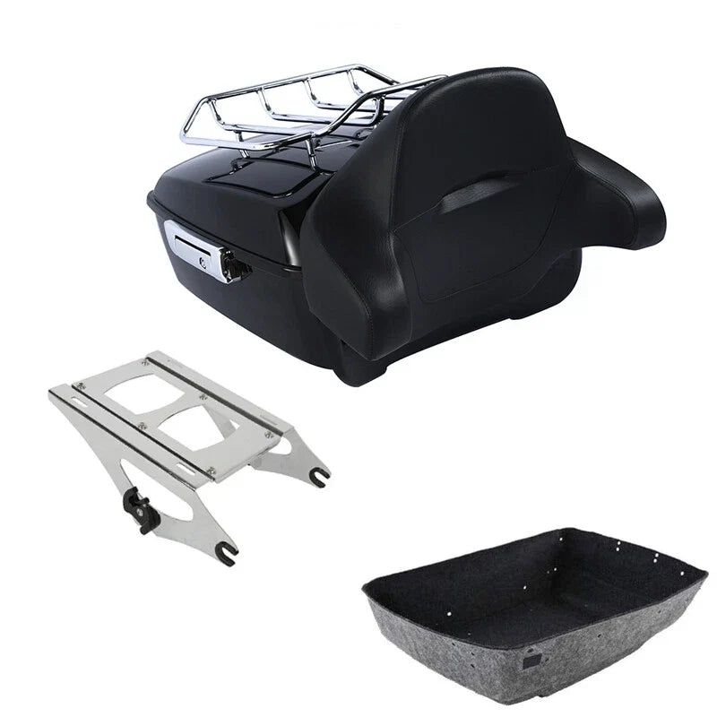 Trunk Rack Backrest for Touring Harley Glide Road King 2014-2026