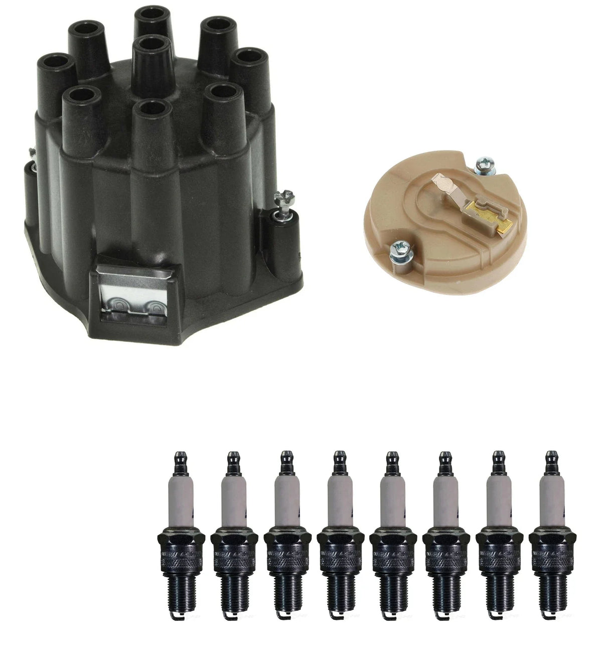 Distributor Rotor Cap & Spark Plugs Kit for Chevy Impala Camaro GMC K15 (1990–1996)