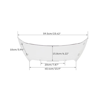 6" Clear Windshield Bracket Mounts for Harley CVO Road Glide (2023–2026)