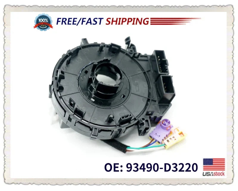 Clock Spring Spiral Cable 93490D3220 for Hyundai Tucson (2016–2018)
