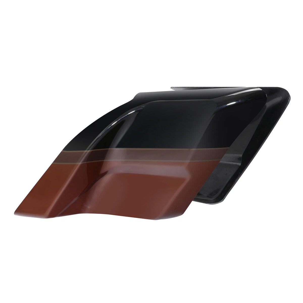 Stretched Side Cover for Touring (2014–2023) Auburn Sunglo Black Hole Rich Bourbon
