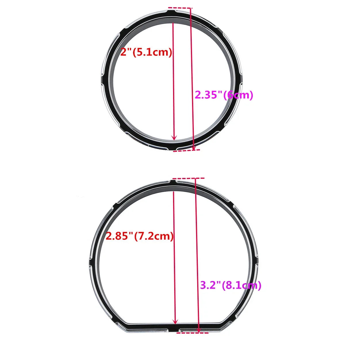Instrument Board Gauge Bezel Kit for Harley Electra 2014-2023