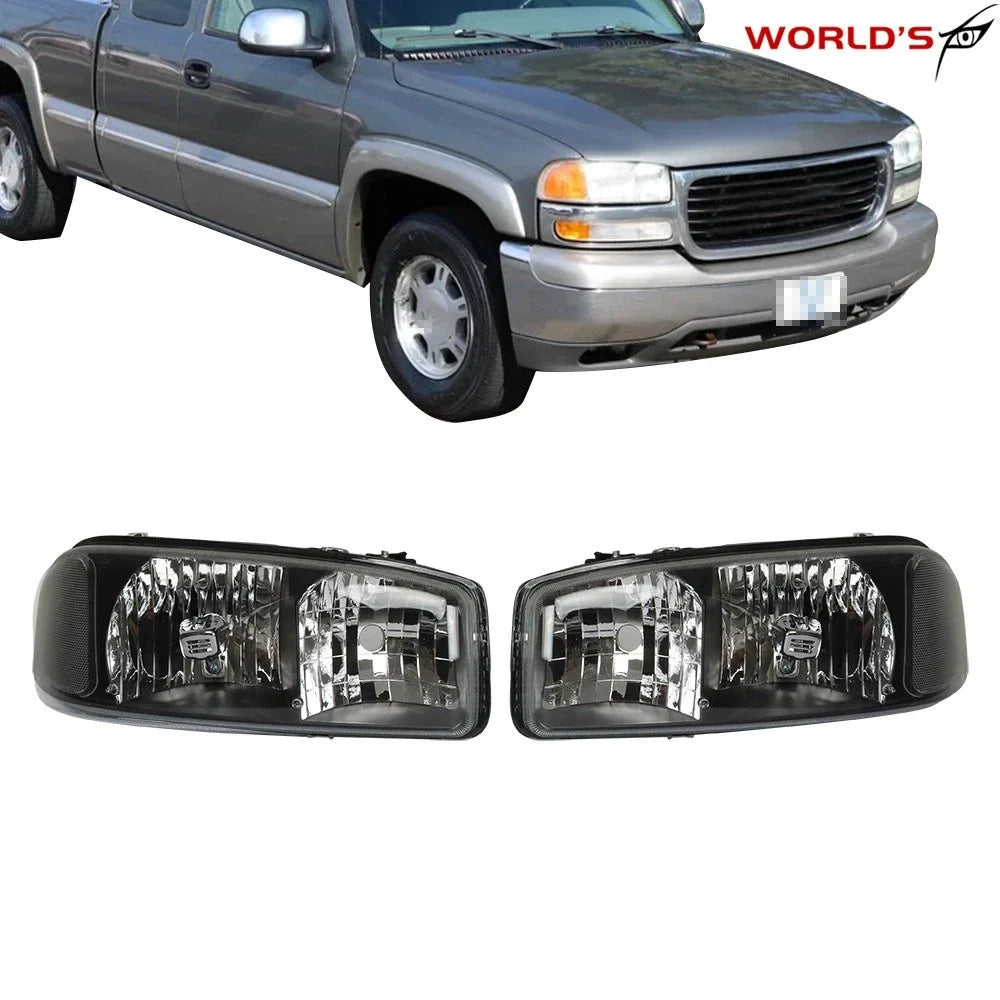 Chrome Clear Headlight for GMC Sierra Yukon (1999–2007)