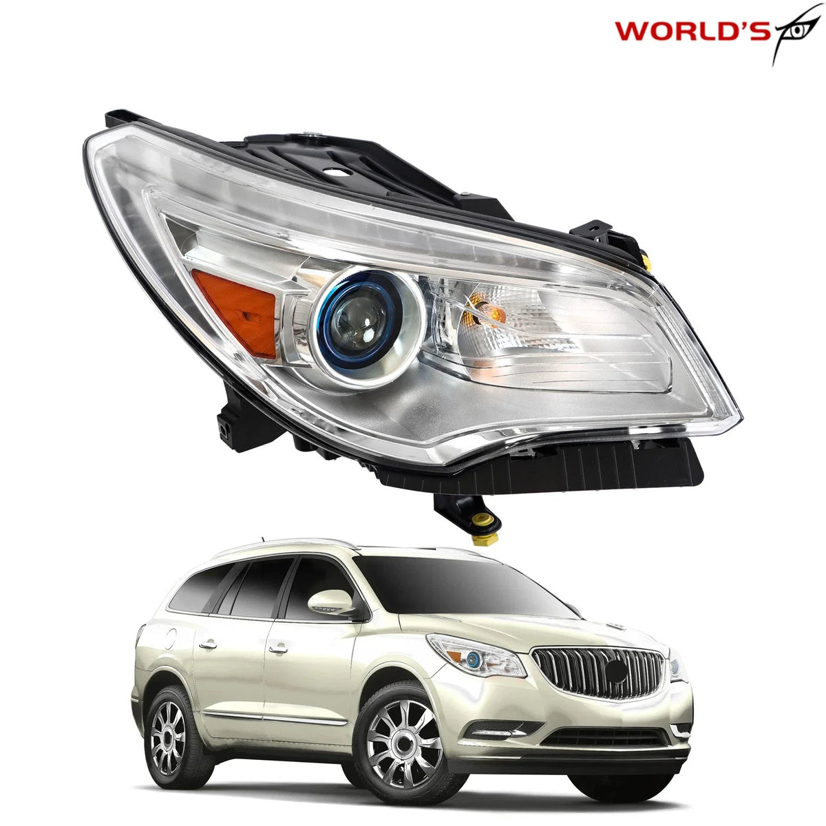 HID Projector Headlight for Buick Enclave (2013–2017) with LED DRL