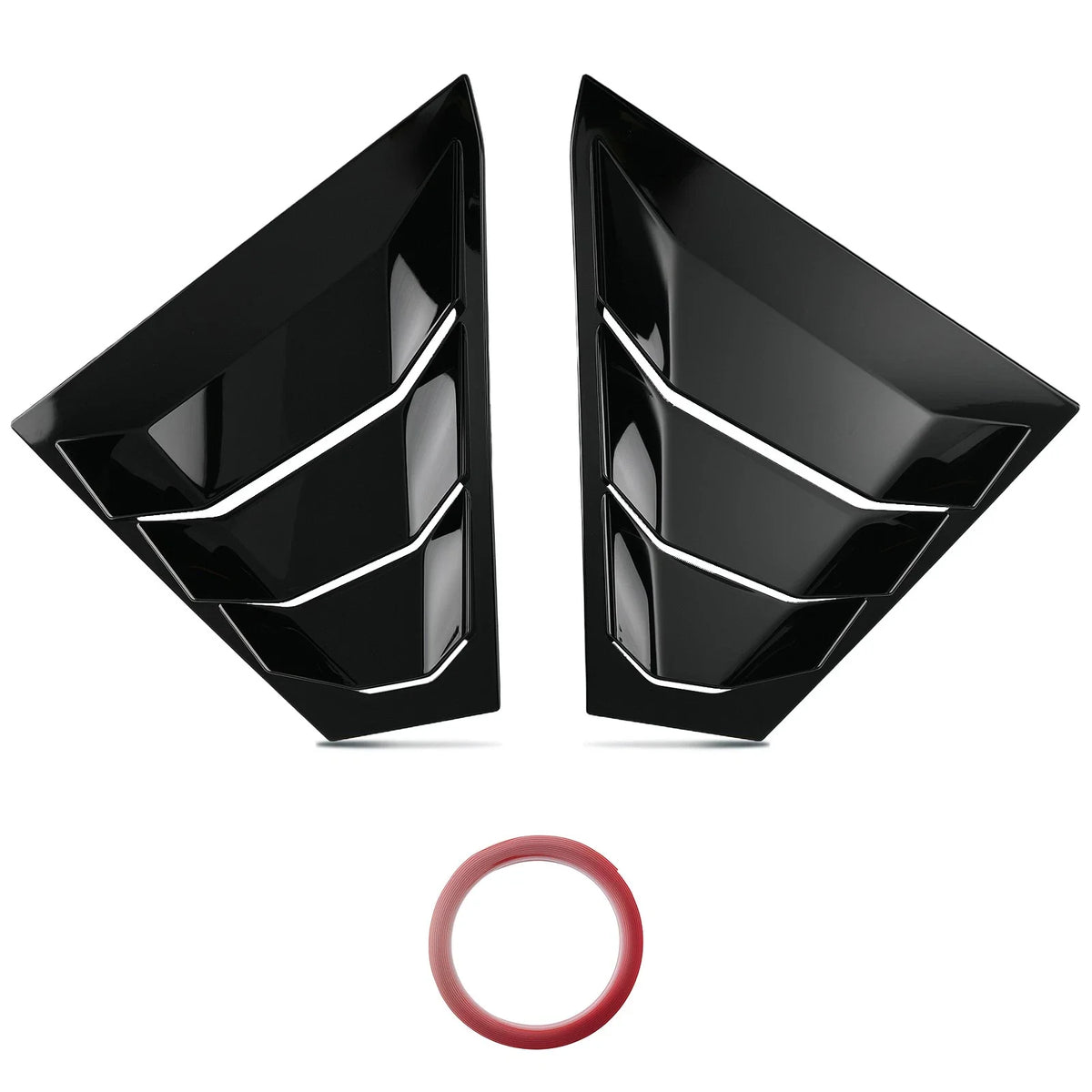 Side Window Louvers for Nissan Altima (2019–2023) Glossy Black