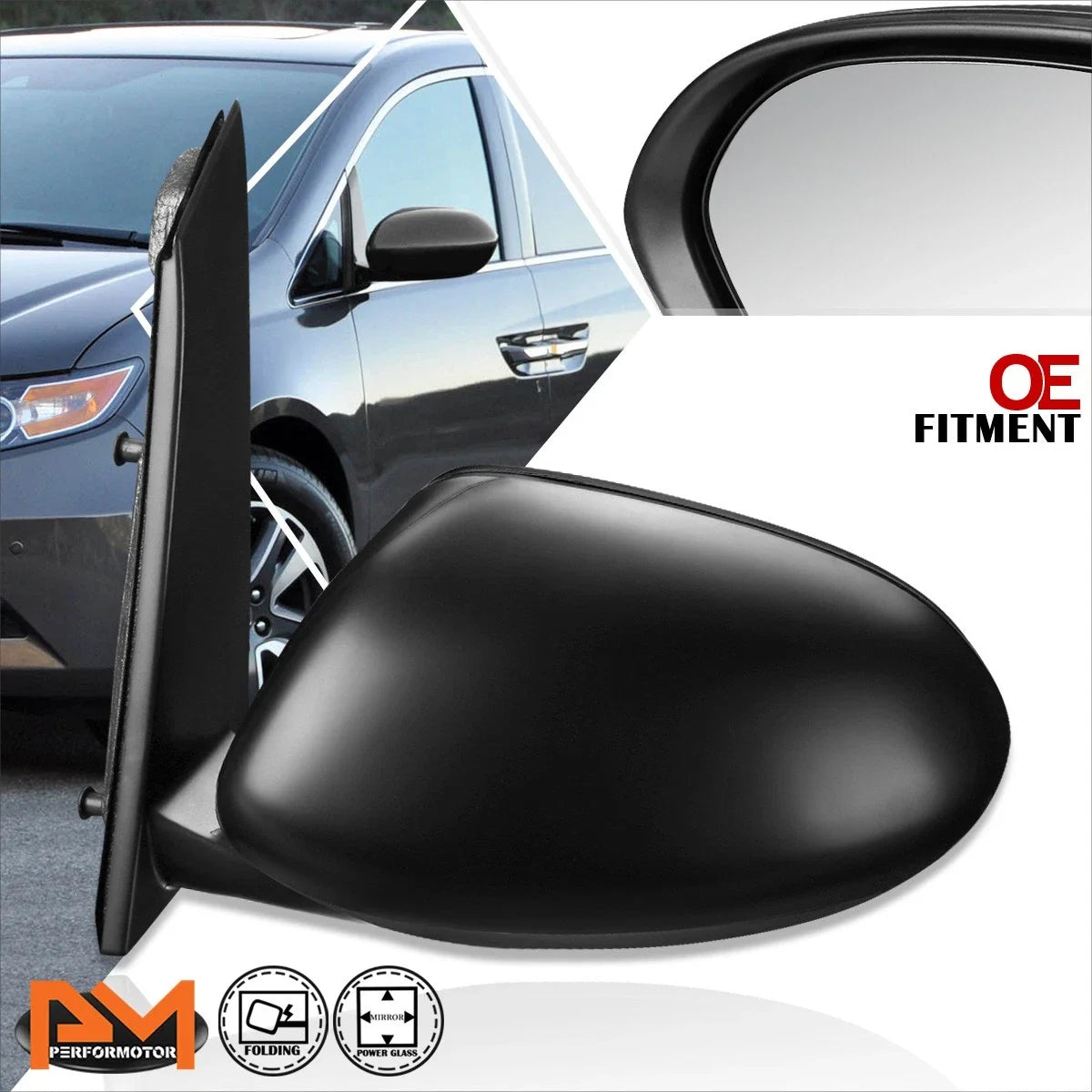Powered Adjust Left Side Rear View Mirror for 2014-2017 Honda Odyssey