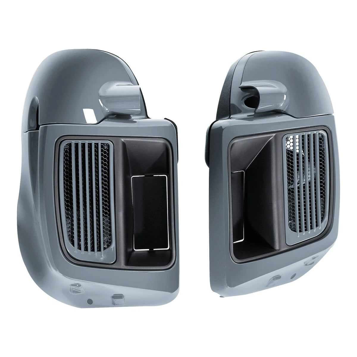 Lower Vented Fairings for Harley Road Glide (2014–Present) Gunship Gray