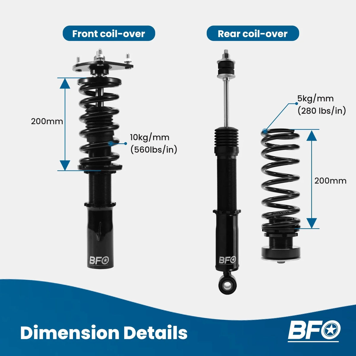 Performance Adjustable Coilovers - Fits 2004–2006 Scion xB