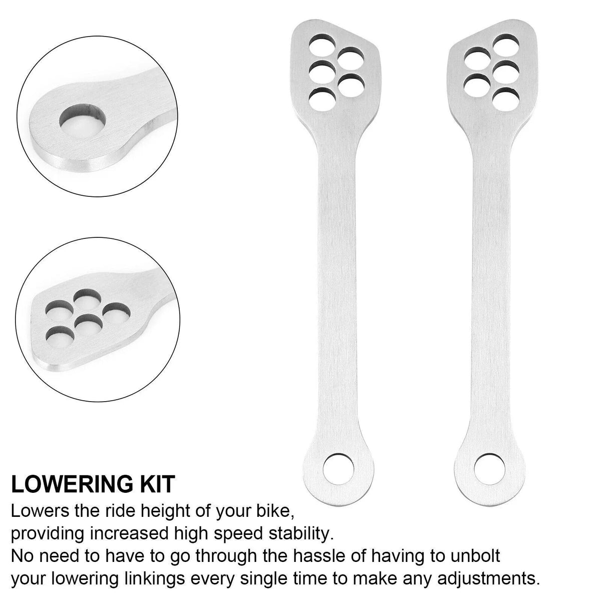 Rear Suspension Lowering Links Kit for Kawasaki Ninja ZX6R ZX10R EX250 (2003–2019)