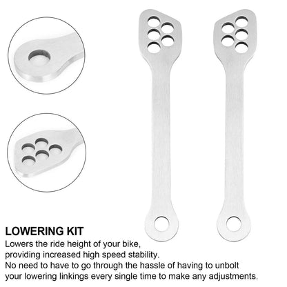 Rear Suspension Lowering Links Kit for Kawasaki Ninja ZX6R ZX10R EX250 (2003–2019)